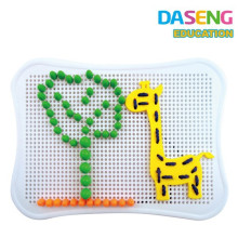 non-toxic plastic board educational toys insert bead game for kids